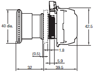 A22E / A22NE-P / A22NE-PD Dimensions 25 