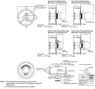 A22E / A22NE-P / A22NE-PD Dimensions 70 