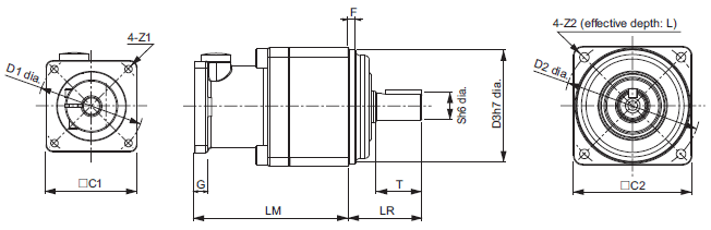 R88M-G, R88D-GT Dimensions 50 