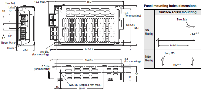 S8JX Dimensions 45 
