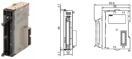 CJ1W-ID / IA Dimensions 5 