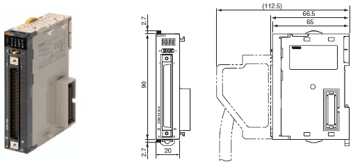 CJ1W-OC / OA / OD Dimensions 4 