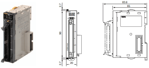 CJ1W-OC / OA / OD Dimensions 5 