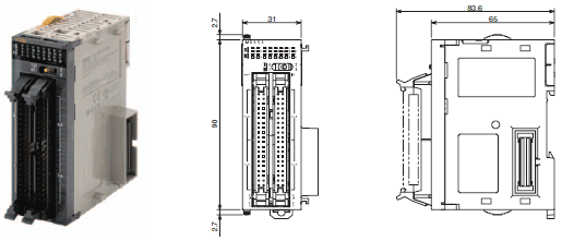 CJ1W-OC / OA / OD Dimensions 8 