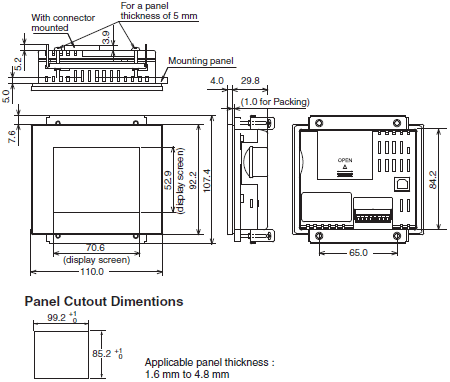 NV Series Dimensions 3 