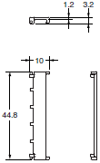 E5AN-HT, E5EN-HT Dimensions 6 