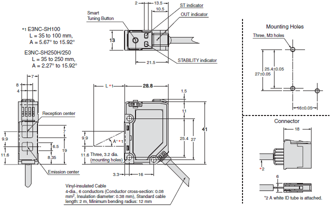 E3NC-S Dimensions 3 