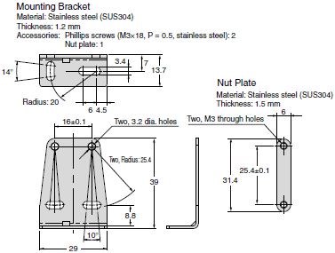 E3NC-S Dimensions 10 