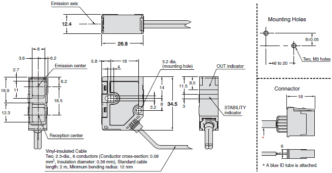 E3NC-L Dimensions 4 
