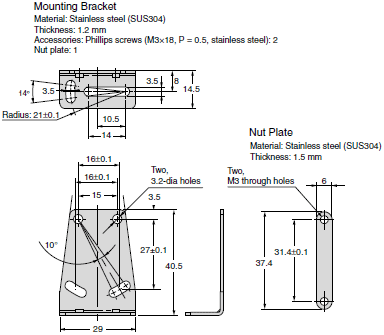 E3NC-L Dimensions 11 