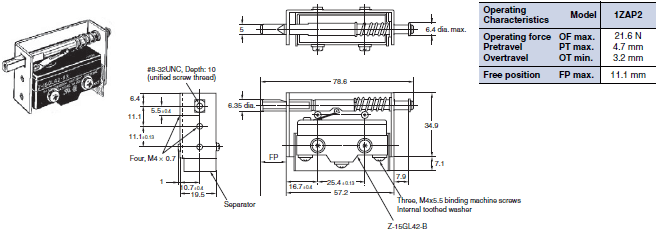 1ZAP2 / 1VAP2 Dimensions 2 1ZAP2_Dim