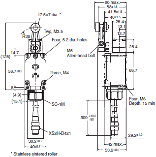 WL-N / WL Dimensions 52 