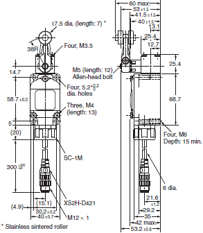 WL-N / WL Dimensions 56 