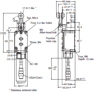 WL-N / WL Dimensions 62 