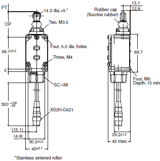 WL-N / WL Dimensions 71 