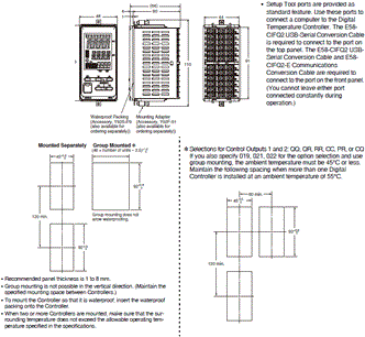 E5EC-T Dimensions 2 