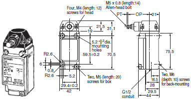 D4A-[]N Dimensions 20 D4A-3[]08N_Dim