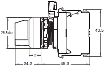 A22NS / A22NW Dimensions 10 