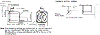 R88M-1[] / R88D-1SN[]-ECT Dimensions 38 
