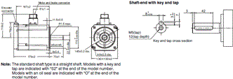 R88M-1[] / R88D-1SN[]-ECT Dimensions 46 