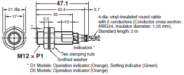 E2E / E2EQ NEXT Series Dimensions 43 