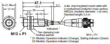 E2E / E2EQ NEXT Series Dimensions 48 