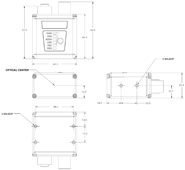 V430-F Series Dimensions 1 