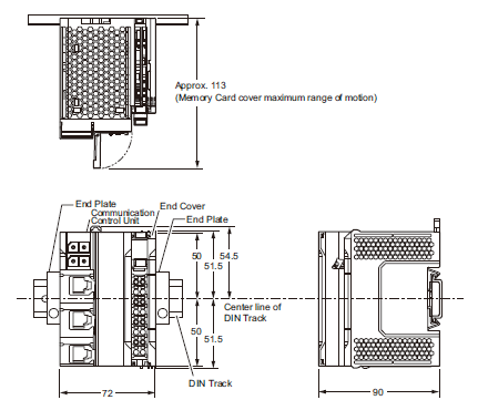 NX-CSG / SL5 / SI / SO Dimensions 2 