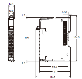 NX-CSG / SL5 / SI / SO Dimensions 5 