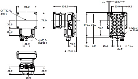FHV7 Series Dimensions 4 