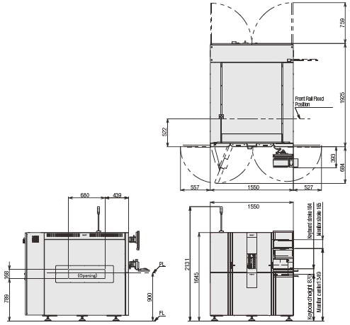 VT-X750 Dimensions 1 