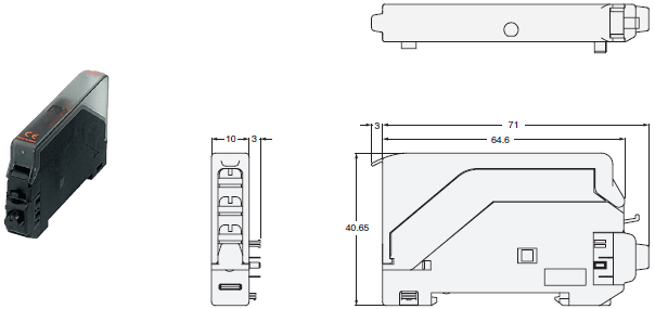 E3X-DRT21 / SRT21 / CIF11 Dimensions 11 E39-TM1_Dim