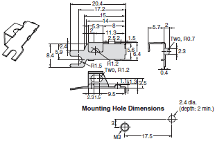 E2S Dimensions 14 Y92E-C1R6_Dim