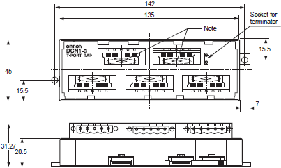 DeviceNet Peripheral Devices Dimensions 7 