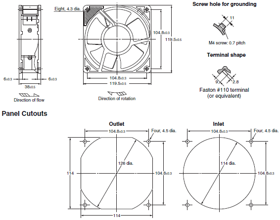 R87F / R87T Dimensions 8 