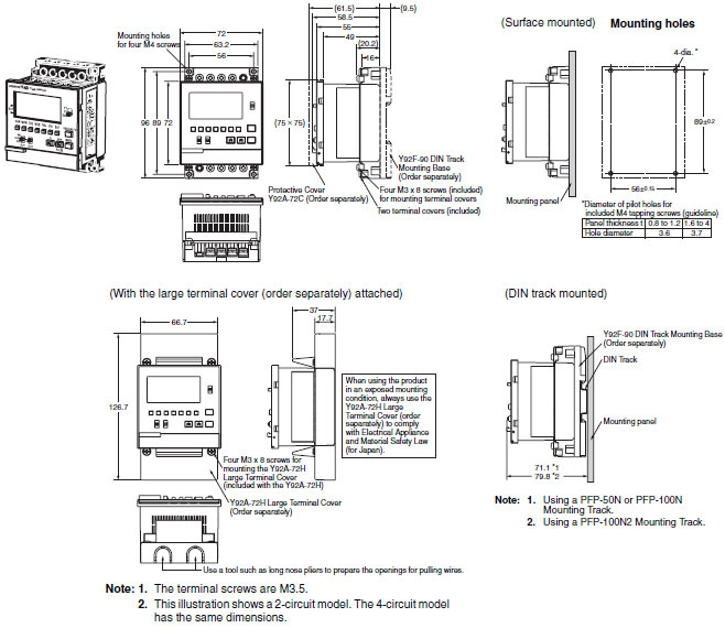 H5S Dimensions 5 H5S-[]FA[]/-[]FB[]_Dim