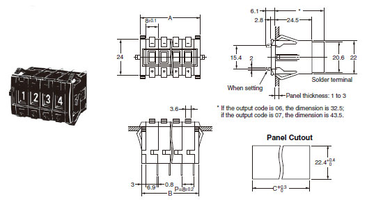 A7BS / A7BL Dimensions 18 A7BL-206(-1)_Dim