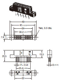 A7PS / A7PH Dimensions 12 A7PS/A7PH_Connectors_Dim1