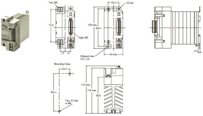 G3PF Dimensions 10 G3PF-[]25B-STB_Dim